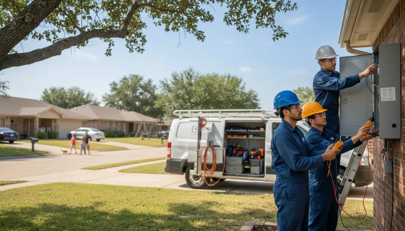 Certified electrician providing emergency electrical services in Spurgeon, IN